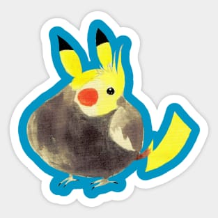 Pikatiel Cockatiel Sticker